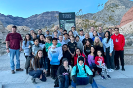 14 Boys & Parents after Hiking Red Rock Canyon at Vegas Cup